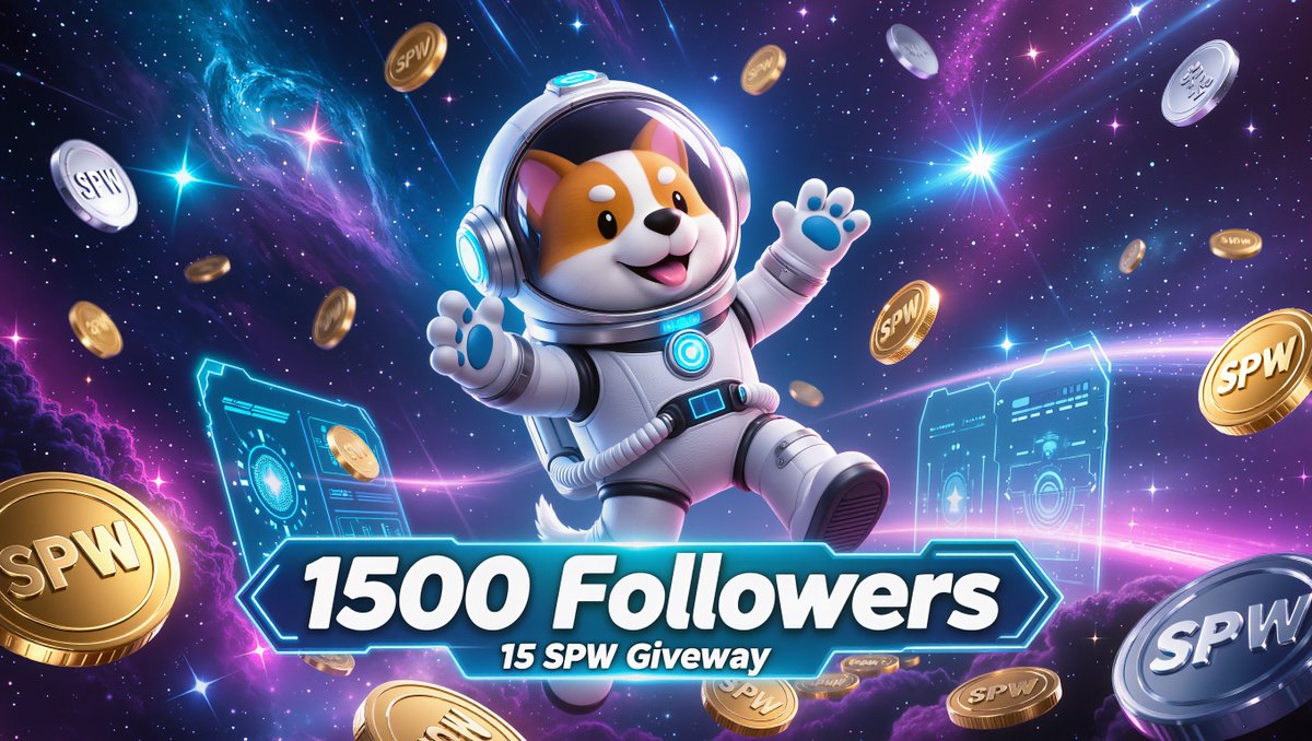 _StarPaws's tweet image. 🎉🐾 1500 FOLLOWERS CELEBRATION! 🐾🎉

Thank you, StarPaws family! 💙
We’ve officially reached 1,500 followers, and it’s time to celebrate 🚀
🎁 PRIZE:
🏆 10 winners × 15 $SPW

📌 How to enter:
👍 Like this post
🔁 Share / Repost
💬 Drop your Solana wallet in the comments
⏳…