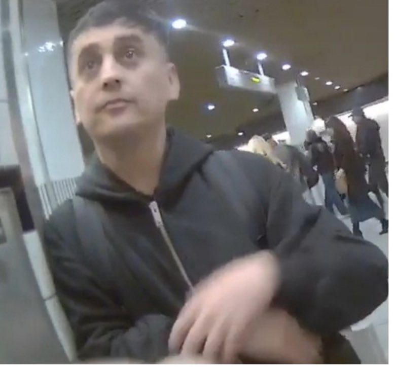 Do you recognise this man ?

On Tuesday 16 December at around 4.40pm a man sexually assaulted a member of staff at the ticket barrier.
The man then prevented the member of staff from leaving the area, and followed him until another employee intervened.

Liverpool Street