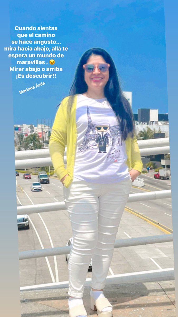 Cuando sientas que el camino se hace angosto...
mira hacia abajo, allá te espera un mundo de maravillas.
Mirar abajo o arriba
¡Es descubrir!!
Mariana Ávila
