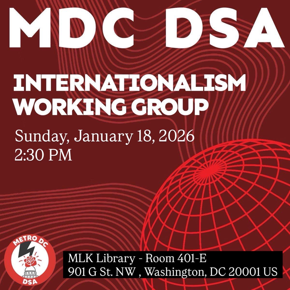 Metro DC DSA Internationalism tweet media