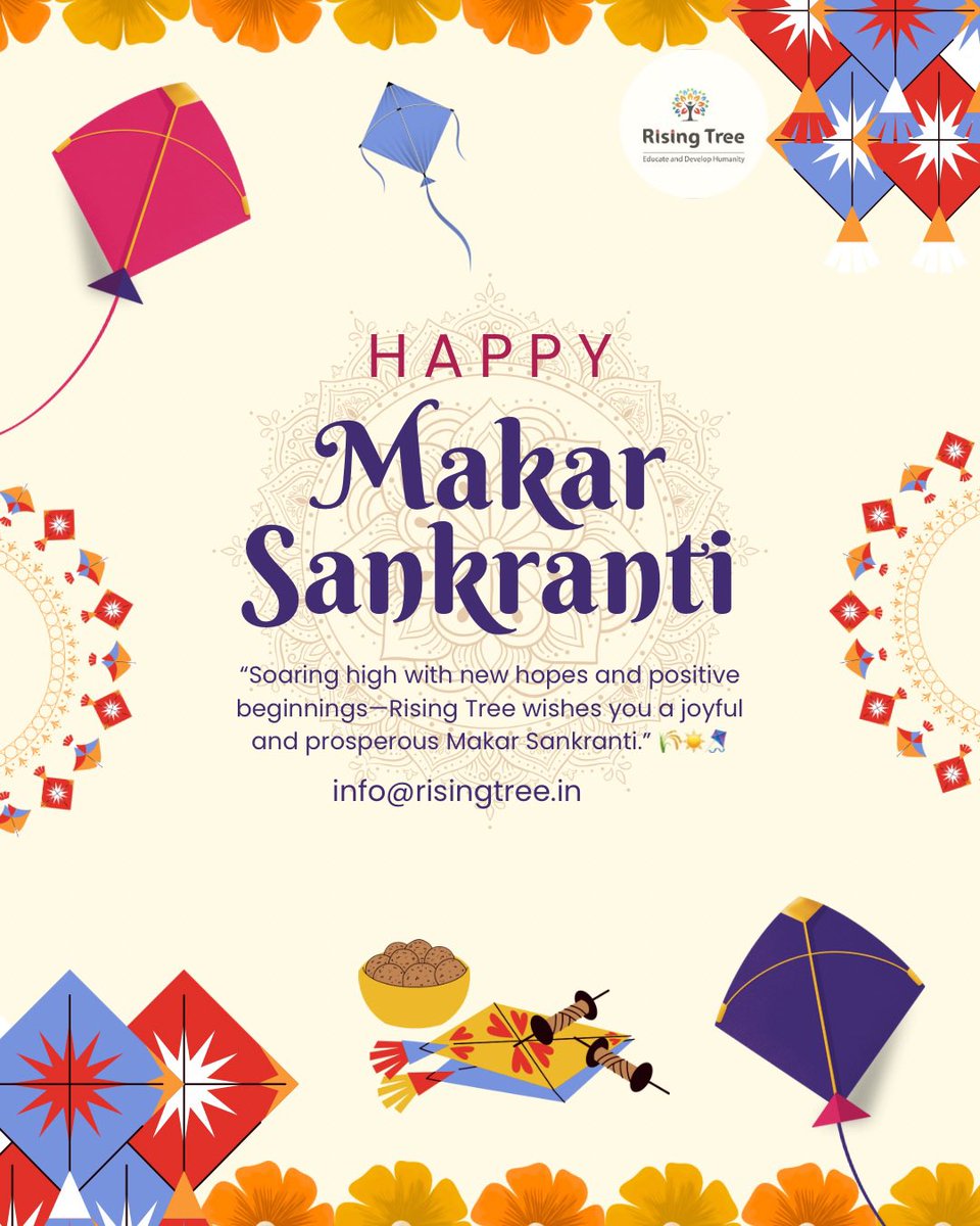 RisingTreeF's tweet photo. May this Makar Sankranti bring new energy, fresh beginnings, and steady growth into your life. As the sun begins its northward journey, let positivity, prosperity, and success rise with you.
Warm wishes from us to you and your loved ones.
#MakarSankranti2026 
#MakarSankranti https://t.co/FutU0RUTae