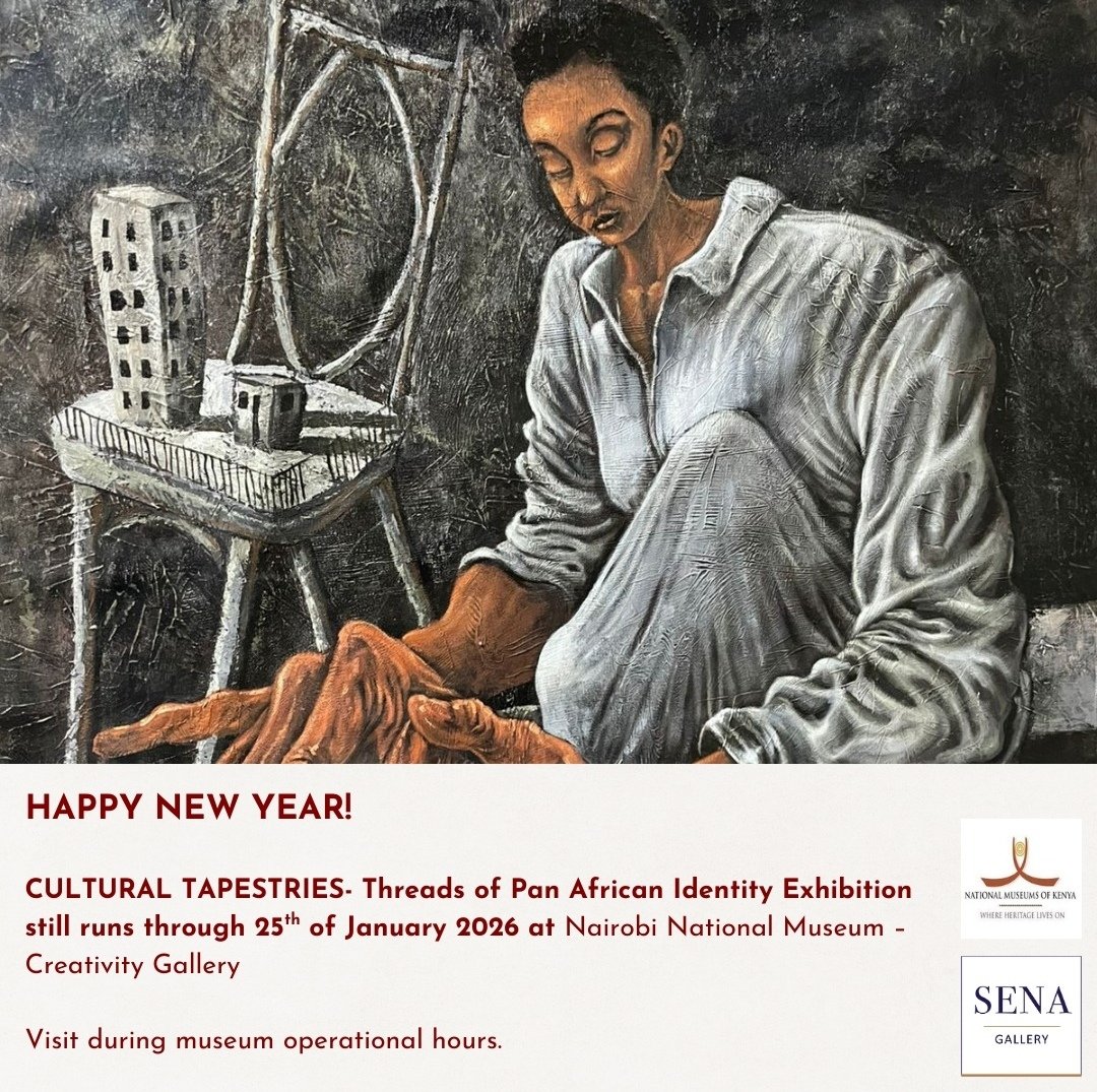nairobinow's tweet image. #Nairobi: #Exhibition: "Cultural Tapestries: Threads of Pan-African Identity," Until Jan. 25 2026 @ Nairobi National Museum.

Dates: Until January 25, 2026
Venue: @museumsofkenya, Creativity Gallery
Entry: Museum Rates Apply