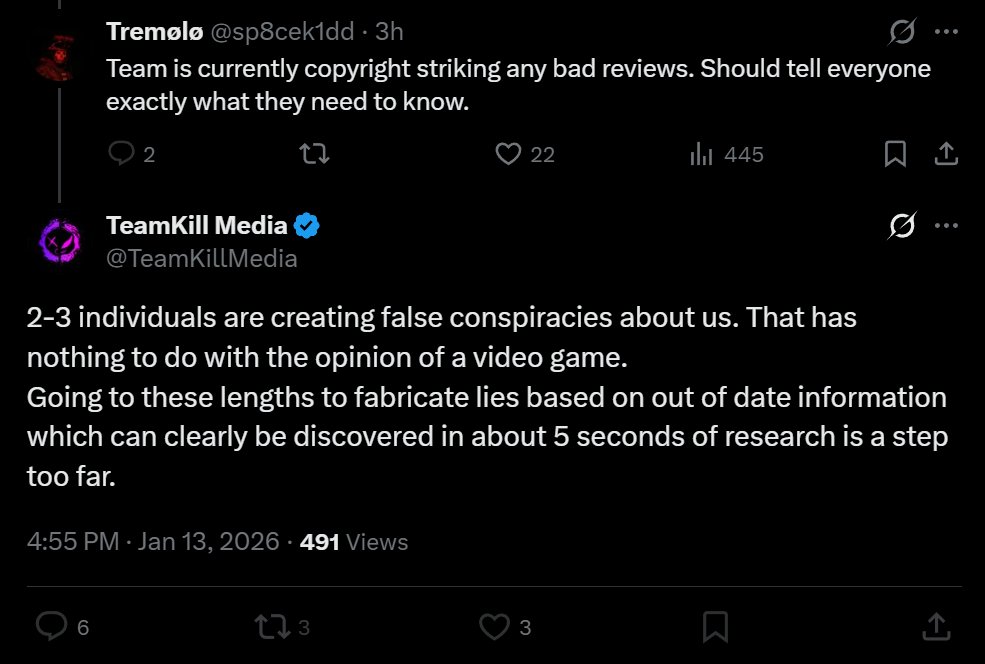 Hey <a href="/TeamYouTube/">TeamYouTube</a> thank you for responding to my copyright issue. Here is <a href="/TeamKillMedia/">TeamKill Media</a> publically ADMITTING that they only copyright claimed our videos because they were upset about us covering PUBLIC information about them! This is COPYRIGHT ABUSE!!!