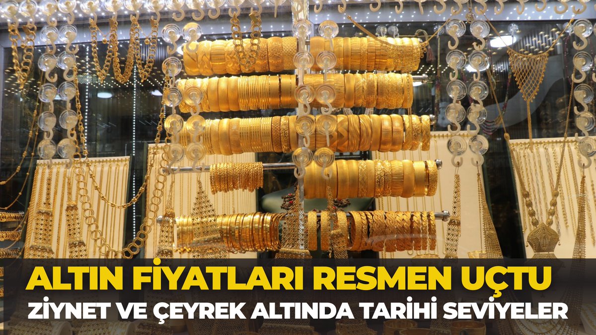 Altın Fiyatları Resmen Uçtu: Ziynet Ve Çeyrek Altında Tarihi Seviyeler  urfanatik.com/sanliurfa-kapa…