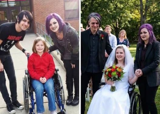 “2 families said no because of my wheelchair—but an emo couple decided I was their daughter. I was eight and in foster care when families began meeting me. Two families said no after they learned I used a wheelchair. They said it would be too hard. Then Alex and Jamie came. They