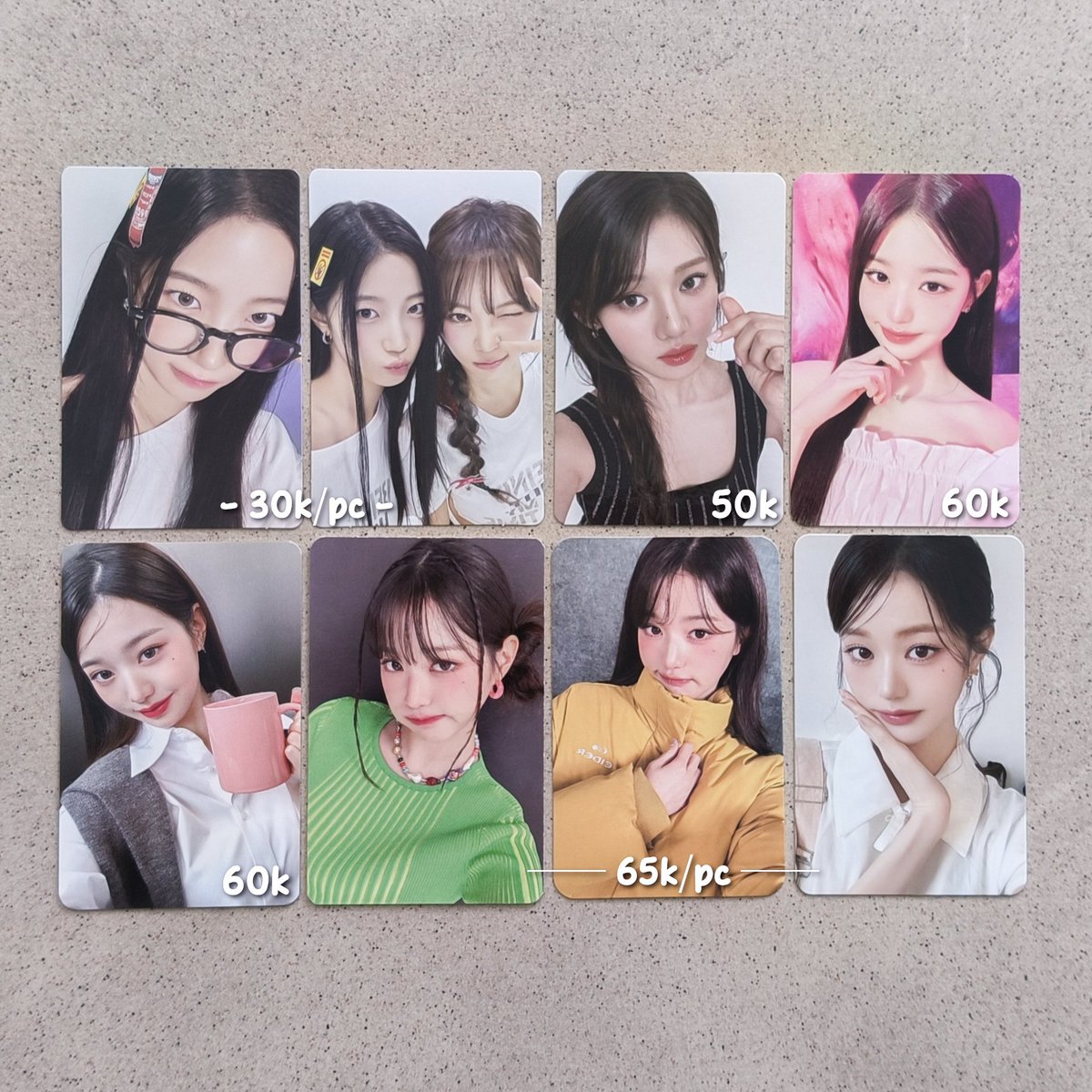 hearteulov's tweet photo. ꒰ 🛒 ꒱ wts - want to sell

✎ keep event? dp
✎ dom sidoarjo, jatim
✎ price inc all {adm+ pack} must splitpay!
✎ vid condi for serious buyer only

🏷️ kazuha chaewon rora wonyoung wony lesserafim babymonster baemon ive hot banila sg25 eider amuse show what i have hapa kristin https://t.co/ja84XjLPbb