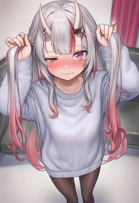 お嬢にツインテールをお願いしてみた/sfw