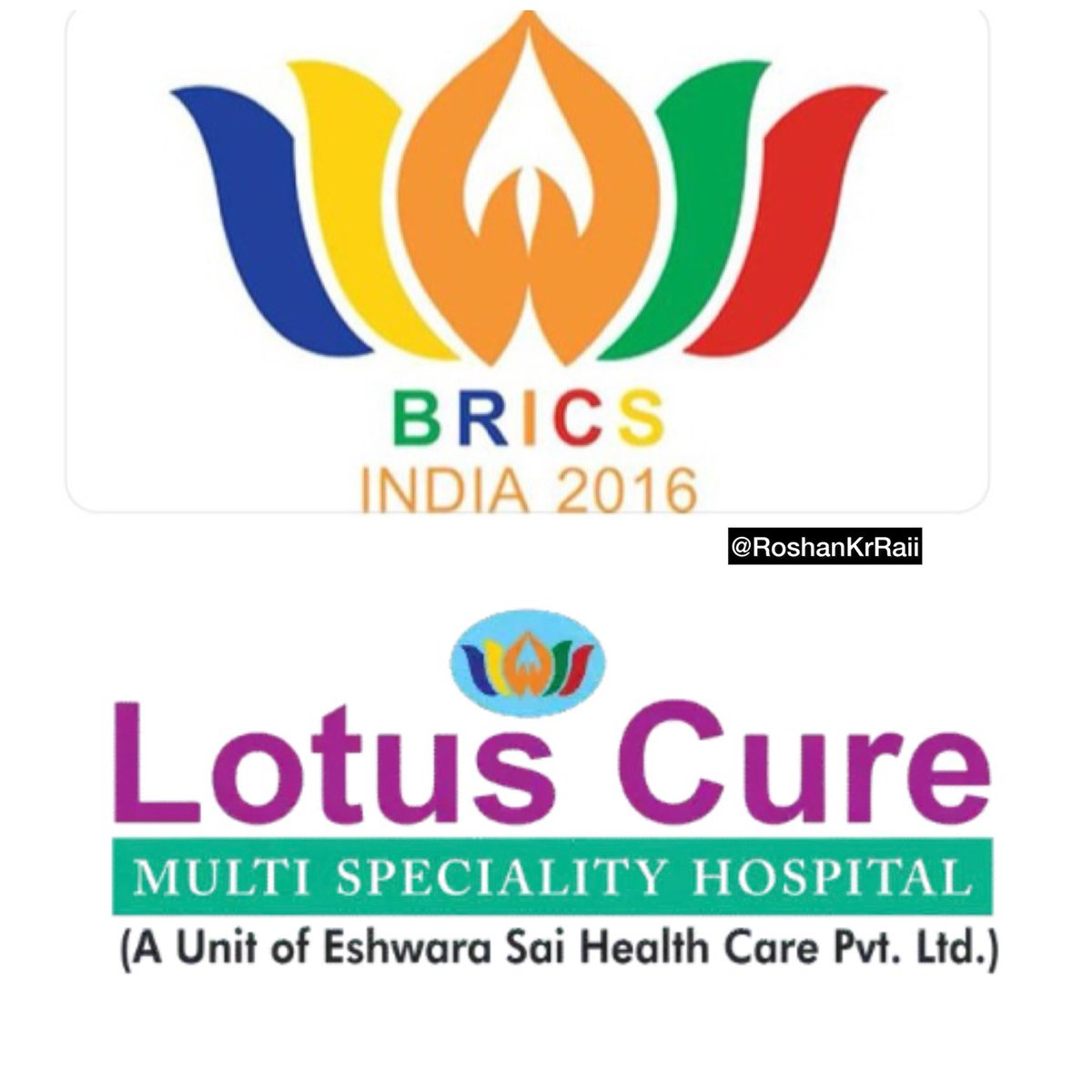 RoshanKrRaii's tweet image. This is embarrassing.

India’s official BRICS 2026 logo has been copied straight from a Telangana Hospital 😭😭😭😭😭😭😭

Imagine the laziness of Indian Babus.