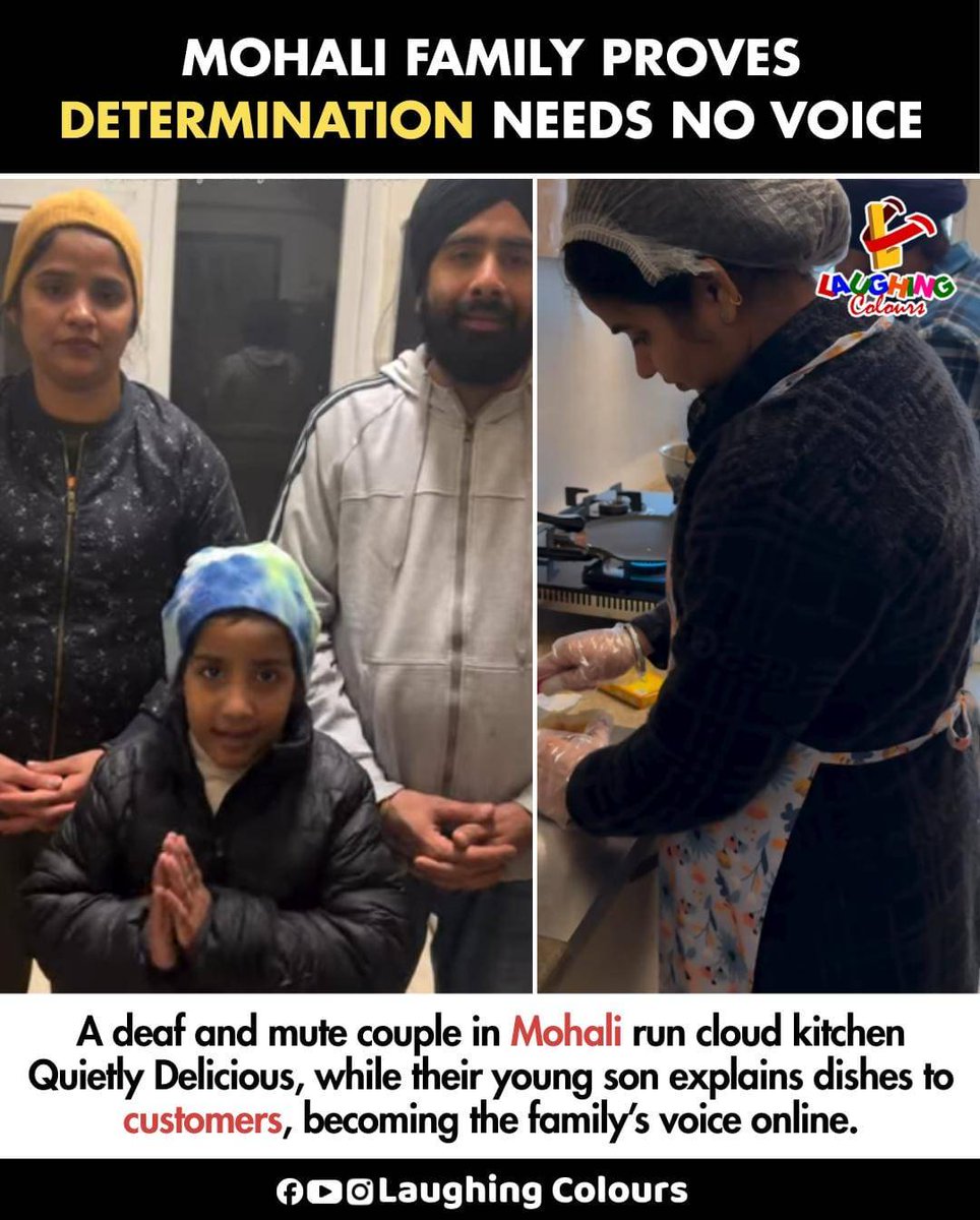LaughingColours's tweet image. Determination speaks without words 💪

#Mohali #Inspiration #RealStories #DisabilityAwareness #FamilyStrength