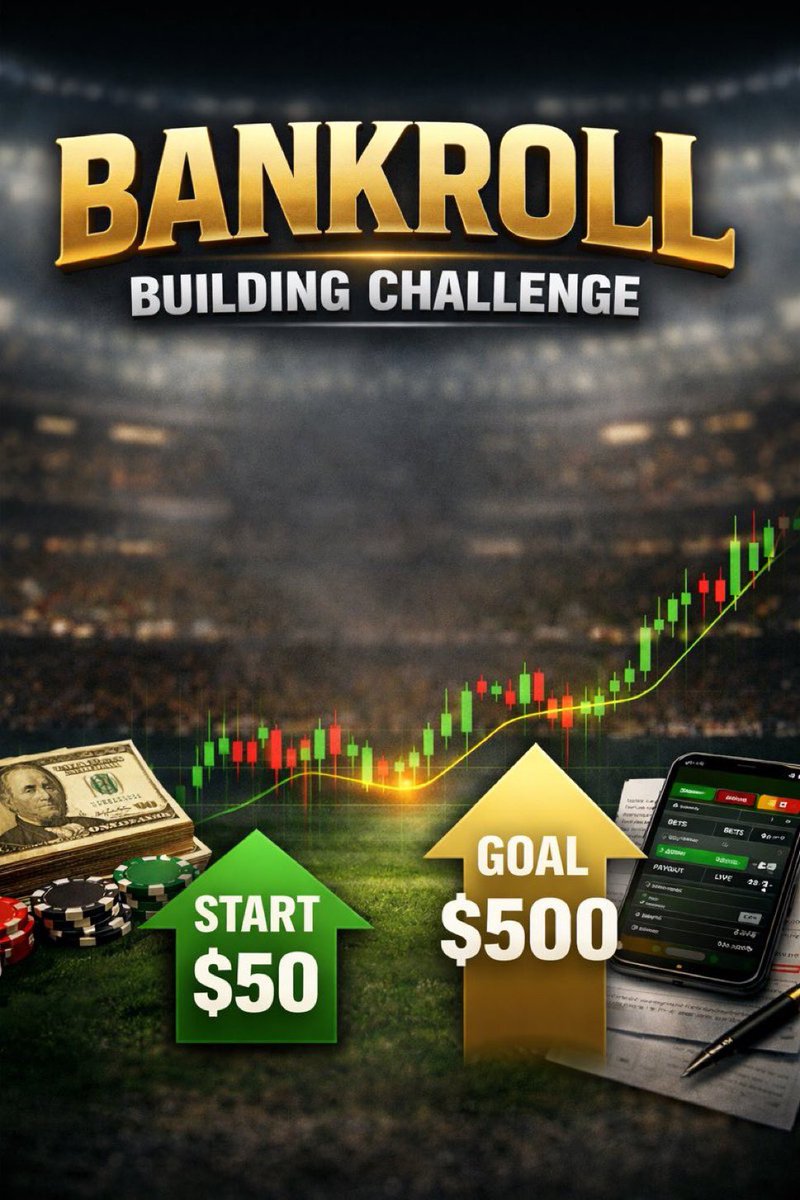 BANKROLL BUILDING CHALLENGE - DAY 8 RESULT

Plays: ✅
Units: +0.94u
Bankroll: $62.70->$67.40
Record: 1-0

Full Record: 6-3
Total Units: +3.48u
Net Earnings: $17.40

#GamblingTwitter #BookieBurners