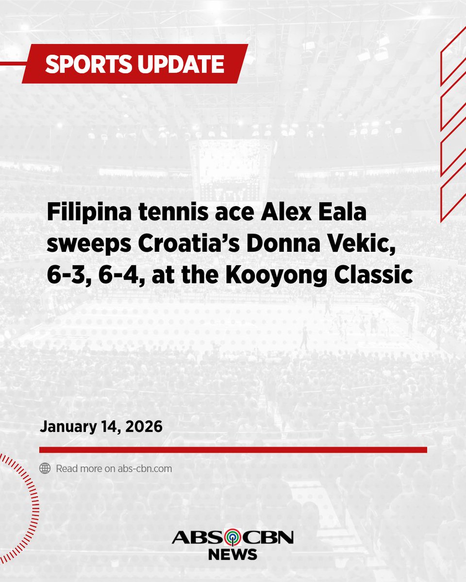 alex de coria チラシ Filipina tennis ace Alex Eala sweeps Croatia's Donna Vekic, 6-3, 6