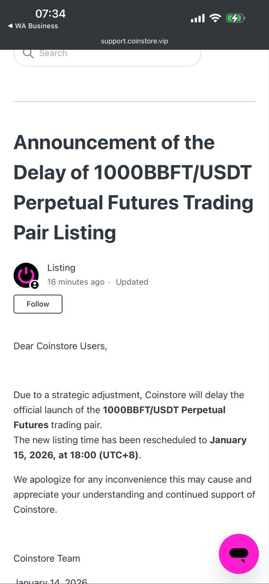 VengieZim's tweet photo. Delayed 📊📈📉
Its a free day given to us to get attention from the world 🤯🚀🚀🚀. Prepare yourself its coming in hot 🔥🔥🔥
Set your alerts 📈📈🚀
Set your alarms 🚀🔥
#BBFT futures listing @CoinstoreExc tomorrow https://t.co/2XDuFqsOfT