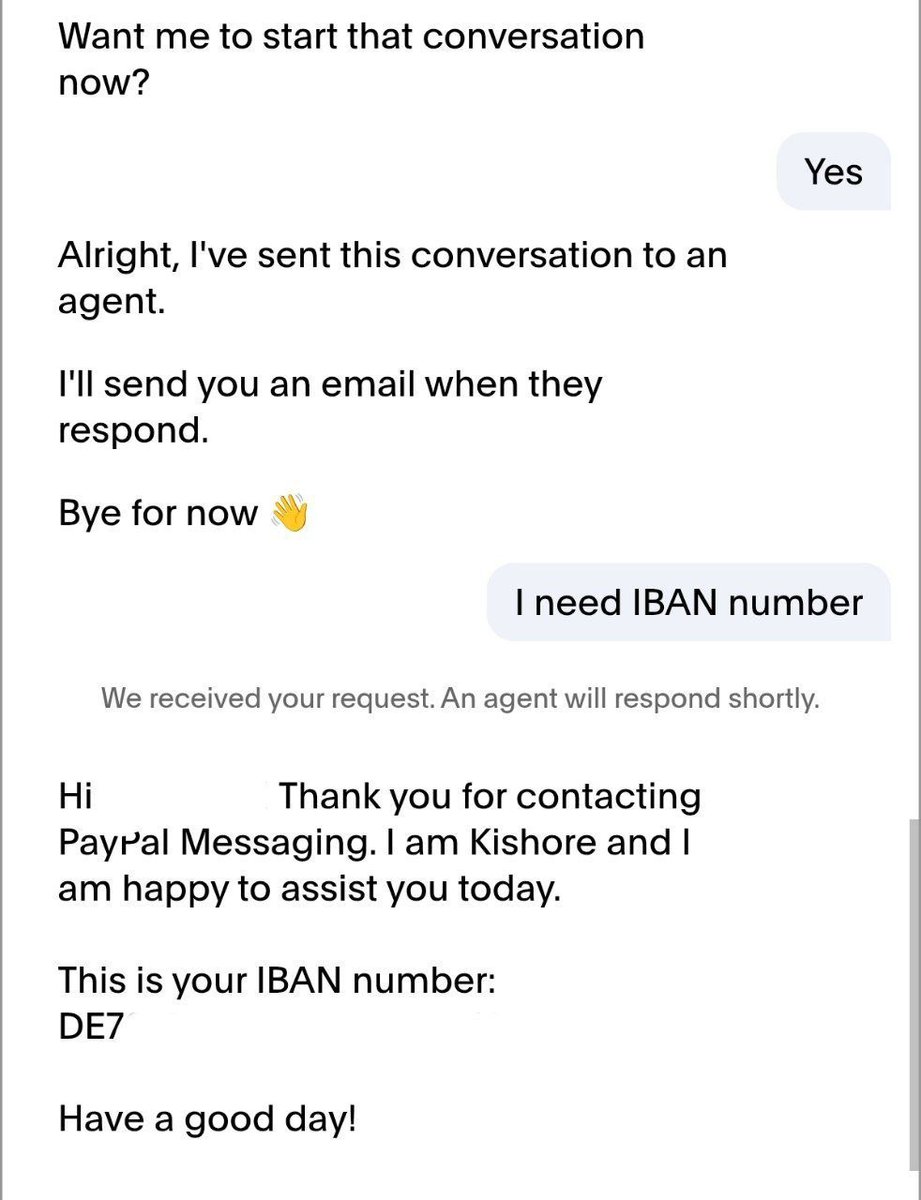 PayPal DE可以找在线客服领一个账号专属IBAN(非同名，名字是: PayPal Europe S.a.r.l. et Cie  S.C.A)，用N26转了1o，隔天入账显示来自PayPal Inc.打款。 另外PayPal DE这张专为Google  Pay发行的虚拟卡现已支持使用SMS认证，卡头：535680。