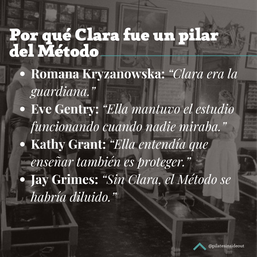 Clara Pilates 🤍 · La guardiana del Método 🗝️