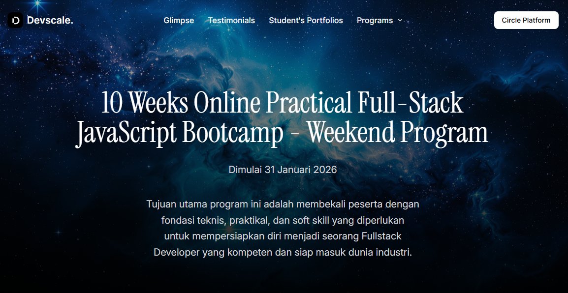 rez4rinaldi's tweet photo. Halo, Folks 👋

Just to announce, Bootcamp @devscaleid untuk Fullstack JavaScript untuk Program Akhir Pekan (Weekend) pendaftarannya sudah dibuka.

Yang akan temen-temen pelajari di kelas ini:
- TypeScript Fundamental
- Modern Web Stack (Nodejs, NPM, Bun, PNPM, Vite... https://t.co/LoKryjSZZc