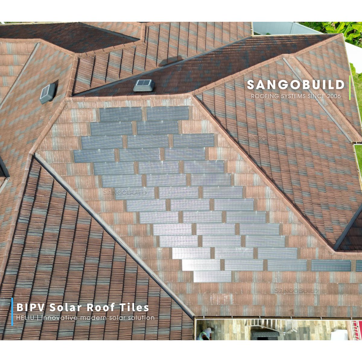 ⚡ Smart roof. Clean power. ☀️

HELIU Series BIPV Solar Roof Tile
Roof + solar in one system.
Seamless design. Built to perform. 🔋🏗️
#BIPV
#SolarRoof
#HELIU
#CleanEnergy
