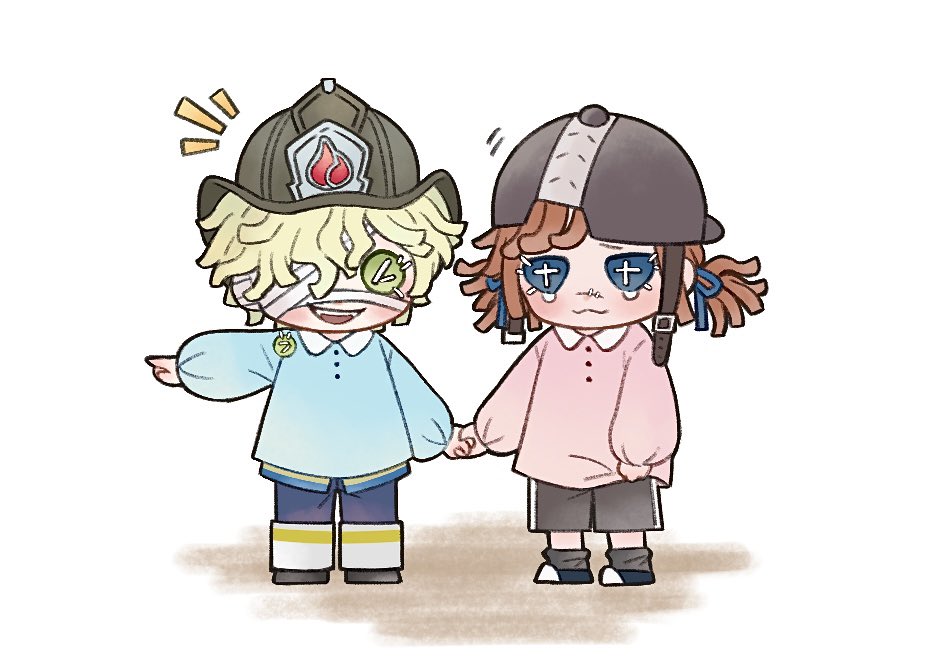 #火啦 #第五人格幼稚園 
大概是🧯牽著📣尋找教室的路？