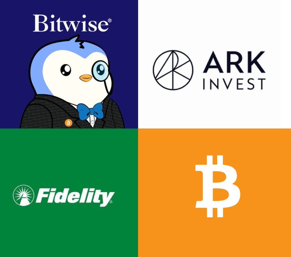 FIDELITY, BITWISE AND ARK INVEST HAVE COLLECTIVELY BOUGHT #BITCOIN WORTH  $595.7M! 🚀 BIG PLAYERS ARE POSITIONING!