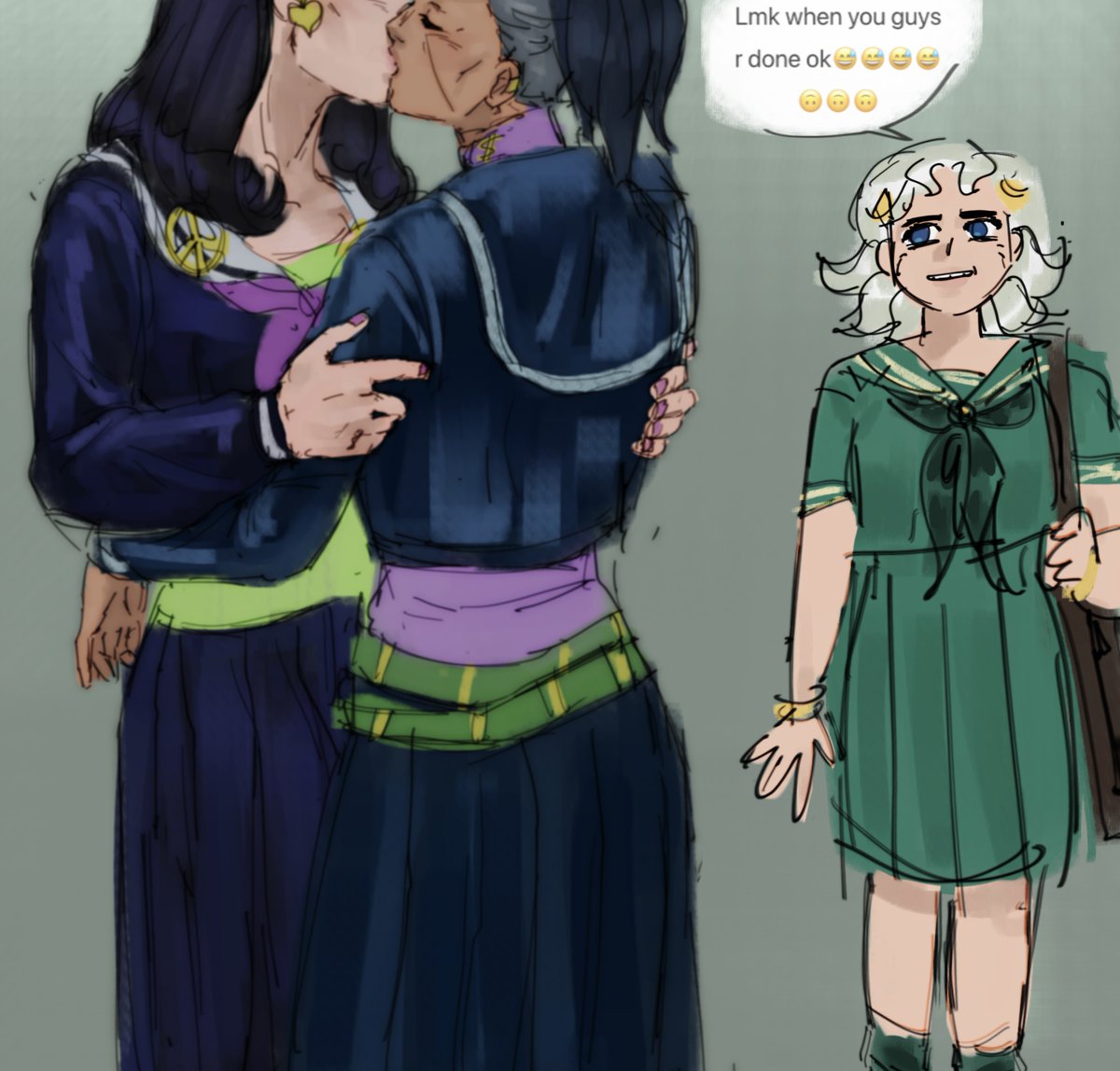 febreezy_lalala's tweet image. Ok the composition is dookie but another request. Also koichi awakward third wheel