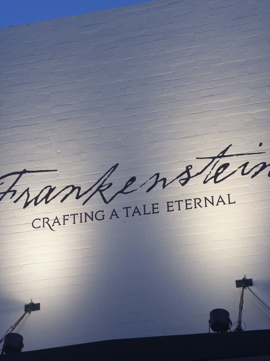 synthwavefoo's tweet image. Last night of the Frankenstein exhibit today in LA. Got the coolest hat too, shoutout the goat @RealGDT