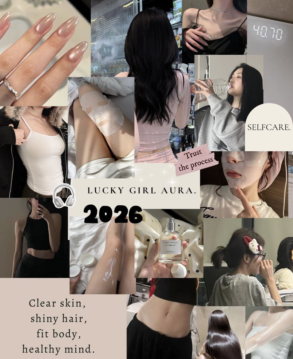 yoxrgravity's tweet image. แวะมาแชร์ self care สำหรับปี 2026 ของเราคับ + แนะนำทำ vision board เล็กๆไว้ให้มีแรงฮึดขึ้นมา ตั้งใจว่าปีนี้จะเป็นคนสวยและแข็งแรง (💪🏻✨)

ฉบับคนเริ่มดูแลตัวเอง lv. 1 
- ดื่มน้ำสำคัญที่สุด &amp;gt; สิวหาย ผิวดี หน้าสดใส ดูผ่อง
- ผมสวย ทำให้ภาพรวมเป็นดูคนสวยขึ้น 80% ถ่ายรูปก็สวย…