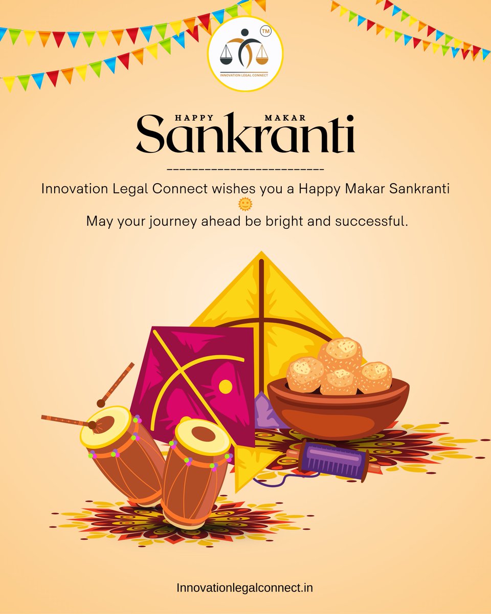 Innovation7345's tweet photo. Soaring into new beginnings with trust, compliance, and growth.
Wishing you a bright &amp; successful Makar Sankranti! ☀️🪁
#HappyMakarSankranti #InnovationLegalConnect #NewBeginnings #LegalSupport #ComplianceMadeEasy #BusinessGrowth #IndianFestivals #PositiveVibes https://t.co/2sVm6oWhqp