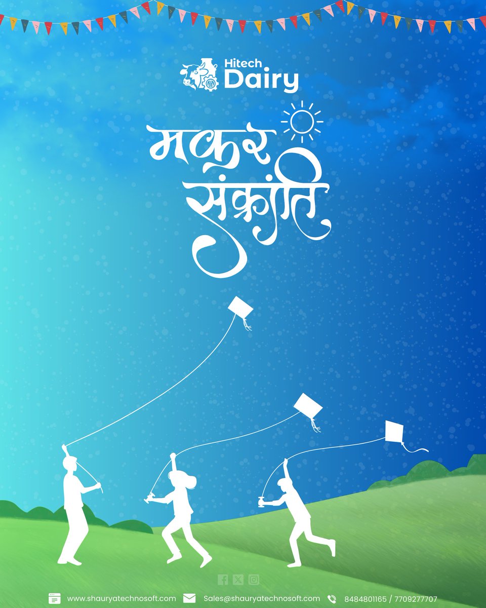 HitechdairyStpl's tweet photo. As the sun marks new beginnings, let your dairy operations soar higher with smart technology. 🌞🪁

Wishing you a prosperous Makar Sankranti from Hitech Dairy ERP!

#MakarSankranti #HappyMakarSankranti #FestiveVibes #PositiveBeginnings https://t.co/dozywpzvRo