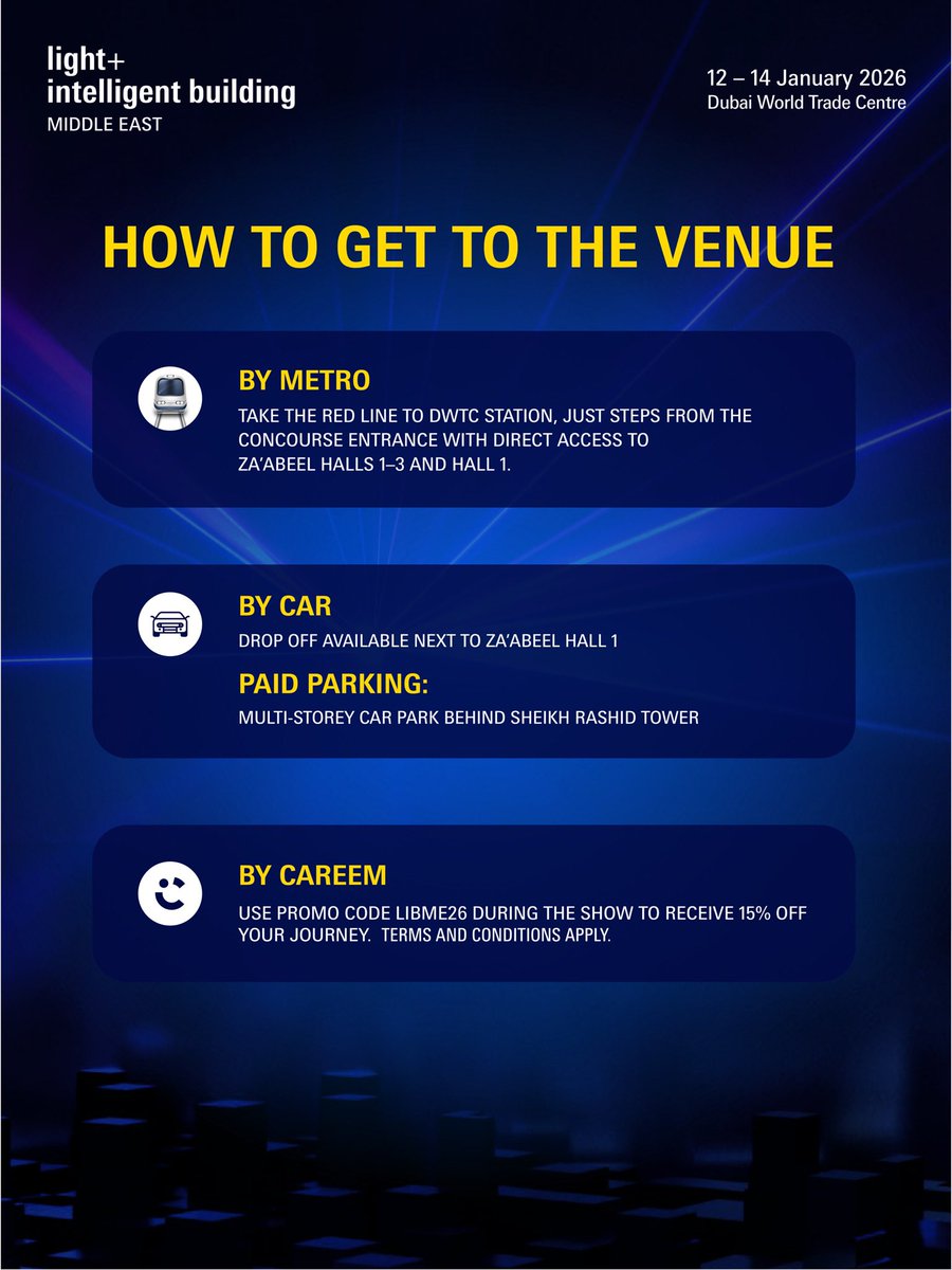 Light + Intelligent Building Middle East tweet media