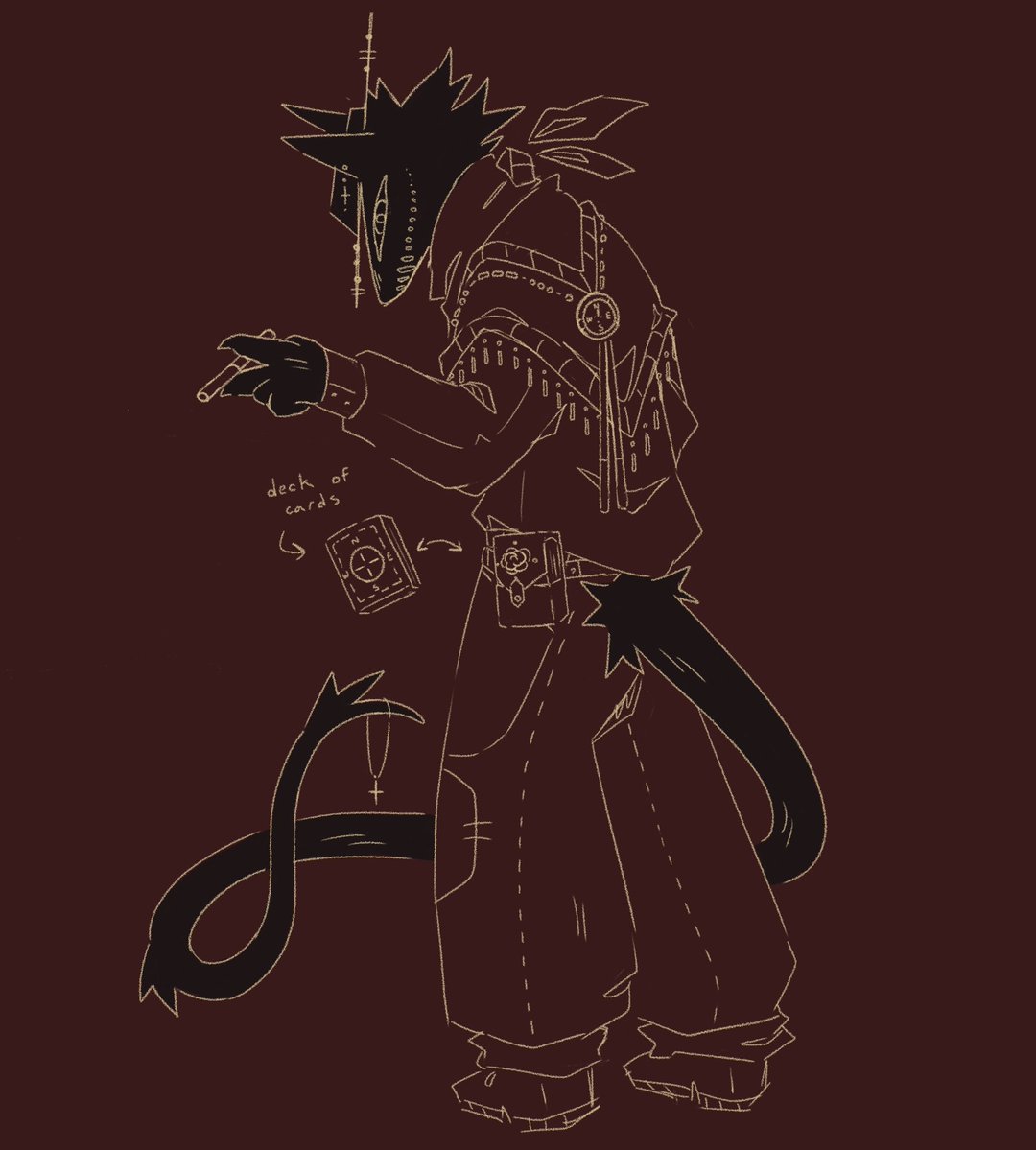 CriteSpranb3rry's tweet image. WIP of a gambling man