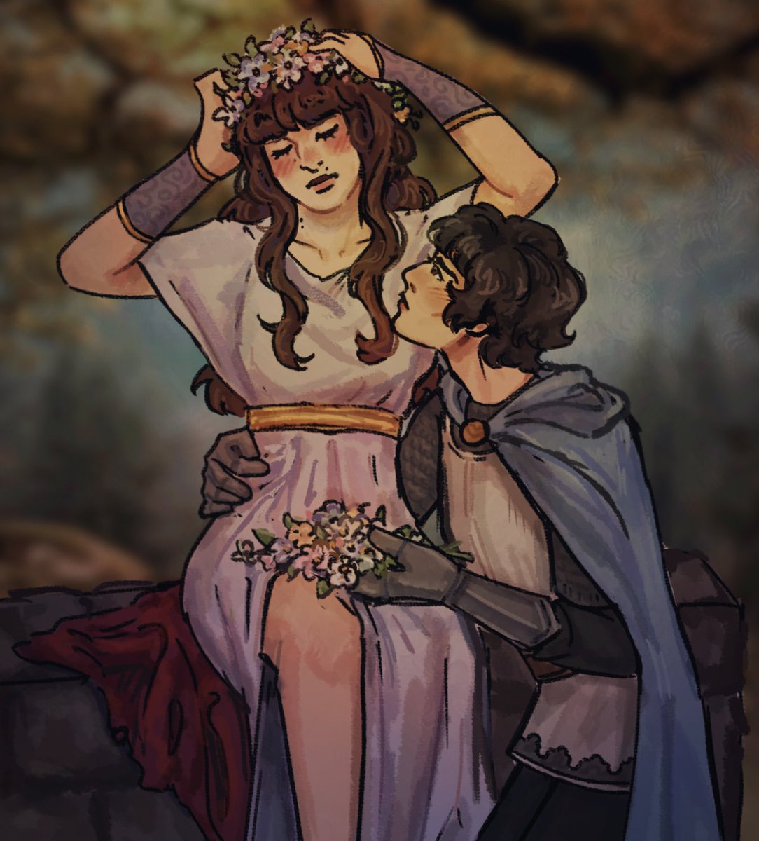 zombiebyer5's tweet image. “my beauty, i vow to protect you. forever.”
—🗡️#lesbyler #cleradin (?)