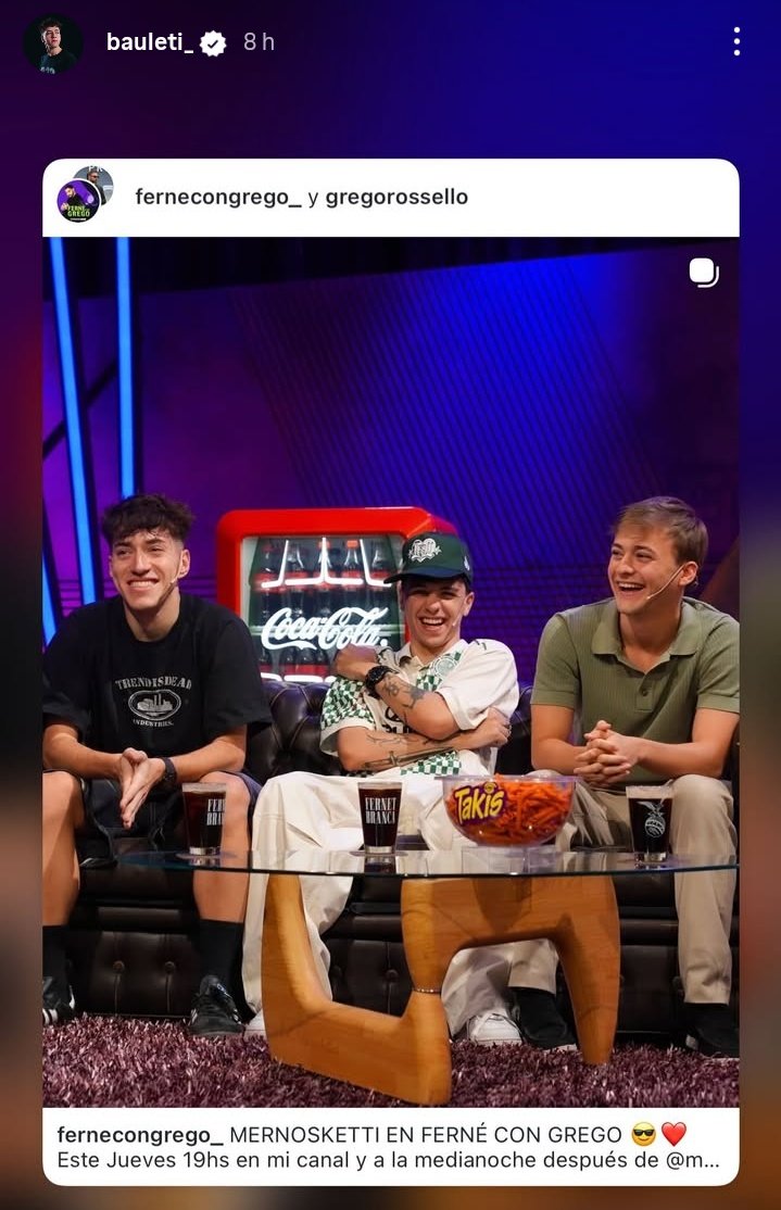 moskination's tweet image. 📷 Moski vía historias IG de bauleti