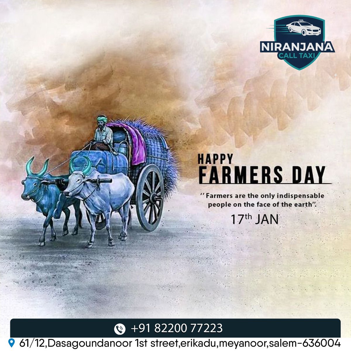 NIRANJANA4321's tweet image. 🌾 Honouring the Hands That Feed the Nation 🌾

Happy Farmers Day – 17th January

 Respect for our farming community

📞 : +91 82200 77223

#FarmersDay #SalutingFarmers #BackboneOfIndia #IndianFarmers #GratitudeToFarmers