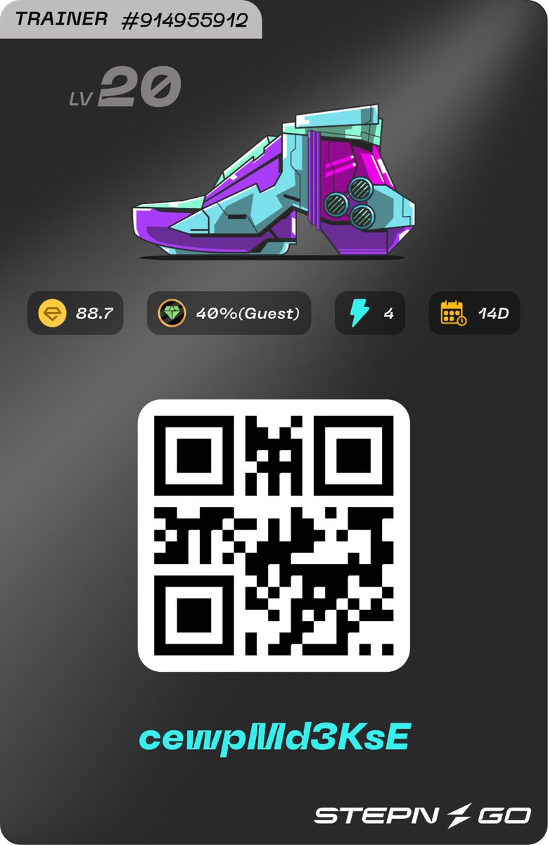 pilgrimber's tweet photo. ゲスト様（Trainer）を募集します。

エナジー消費が良好な方には継続もお願いしたいです。継続を希望される場合はDMにてご連絡ください。

よろしくお願いします。

#STEPNGO
#STEPN https://t.co/QxaUlytbzq