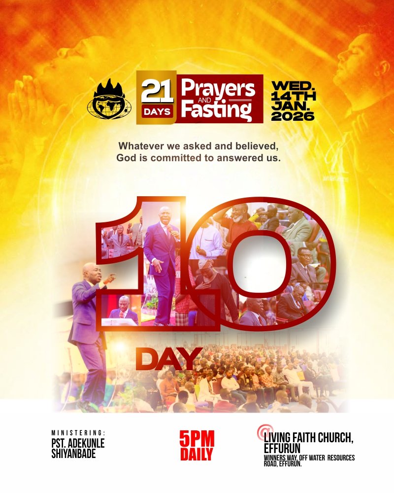 LivingWarri's tweet image. #Day10
#21DaysPrayerAndFasting
#2026OpenDoors 
#WinnersChapelWaterResources 
#LivingFaithChurchEffurun