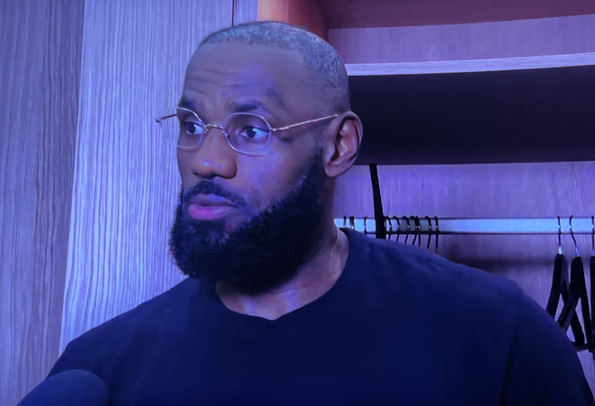 PurpGoldLakers's tweet photo. “I just hope that once I’m done, that I’ve made an impact for the people that follow my career and watch me. My fans that have been locked down with me since over 23 years. Since I started this journey as a high school freshman I would say. That’s all that matters. My crew that’s been with me. Everything else doesn’t matter.”

Lebron on the haters that question him