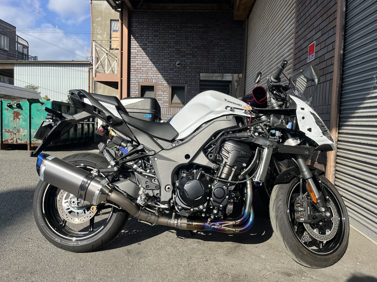 新製品開発中！ Ninja1100SX用2本出しタイプ開発中です。。