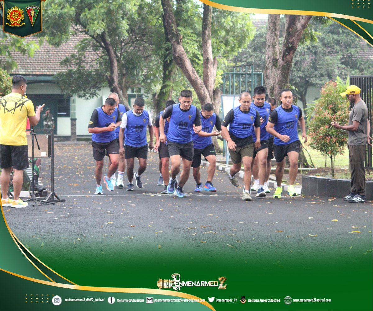menarmed2_PY's tweet photo. Danmenarmed 2 Kostrad Laksanakan Dalwas Kegiatan Pembinaan Garjas UKP Prajurit Putra Yudha 

Malang – Dengan penuh semangat Prajurit Putra Yudha yang akan menjalani UKP laksanakan pembinaan kesegaran jasmani yang diselenggarakan di Menarmed 2 Kostrad pada hari rabu (14/01/2026). https://t.co/SOhrvdAeDL