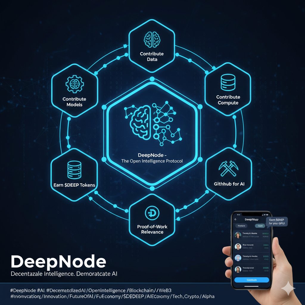AI is the defining technology of our era, yet its development is controlled  by a handful of corporations. The solution? Decentralized, open intelligence.  🧠 @DeepNodeAI is building the infrastructure to turn AI