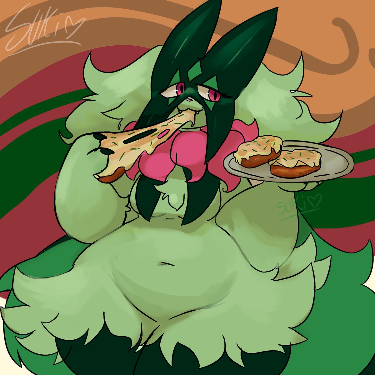 Delicious cheesy garlic bread!! :3
🧄🍞

( #Meowscarada )