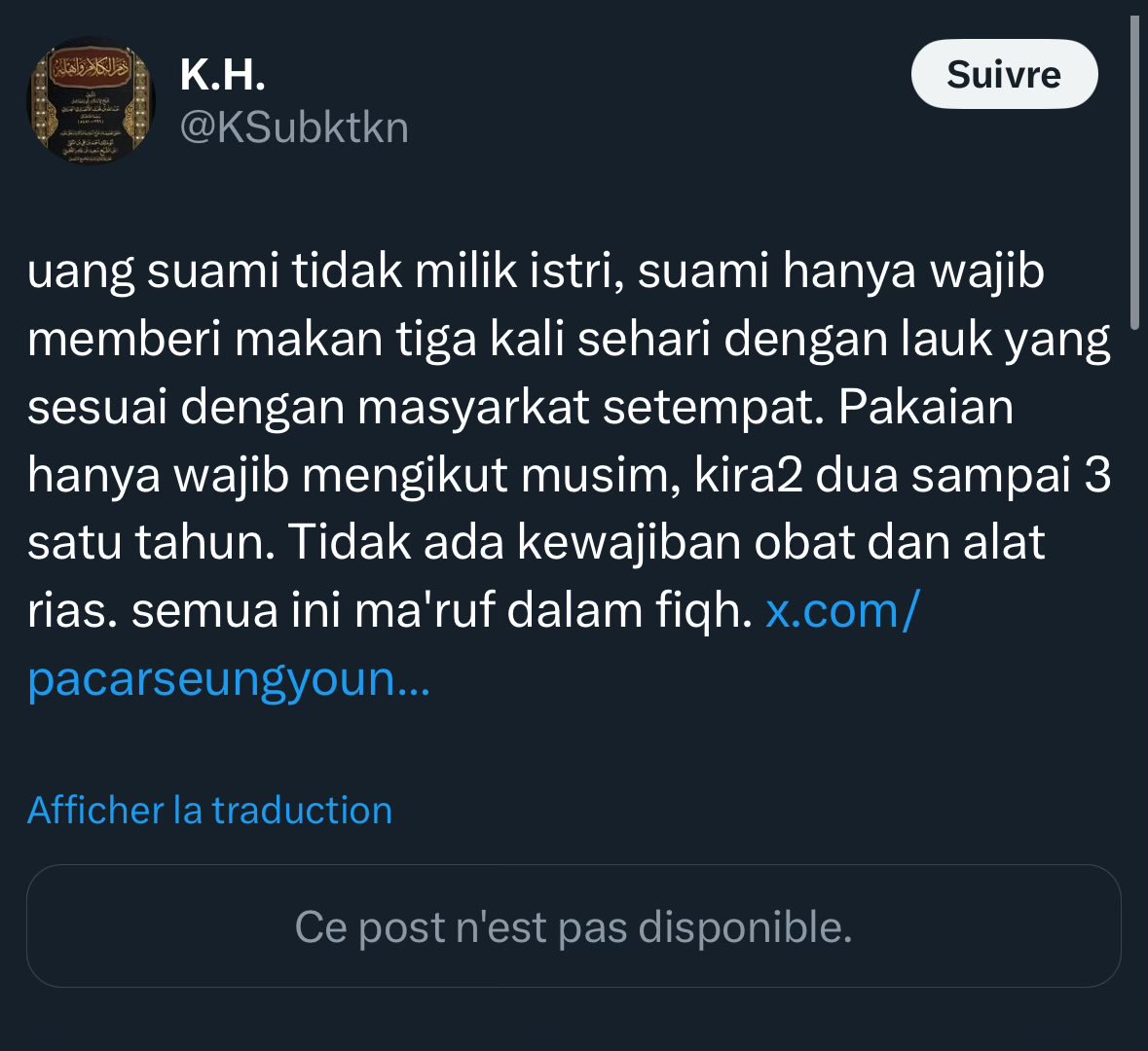 menghanyurkan's tweet image. jangankan skincare, ybs aja menganggap obat istri itu gak wajib🙏