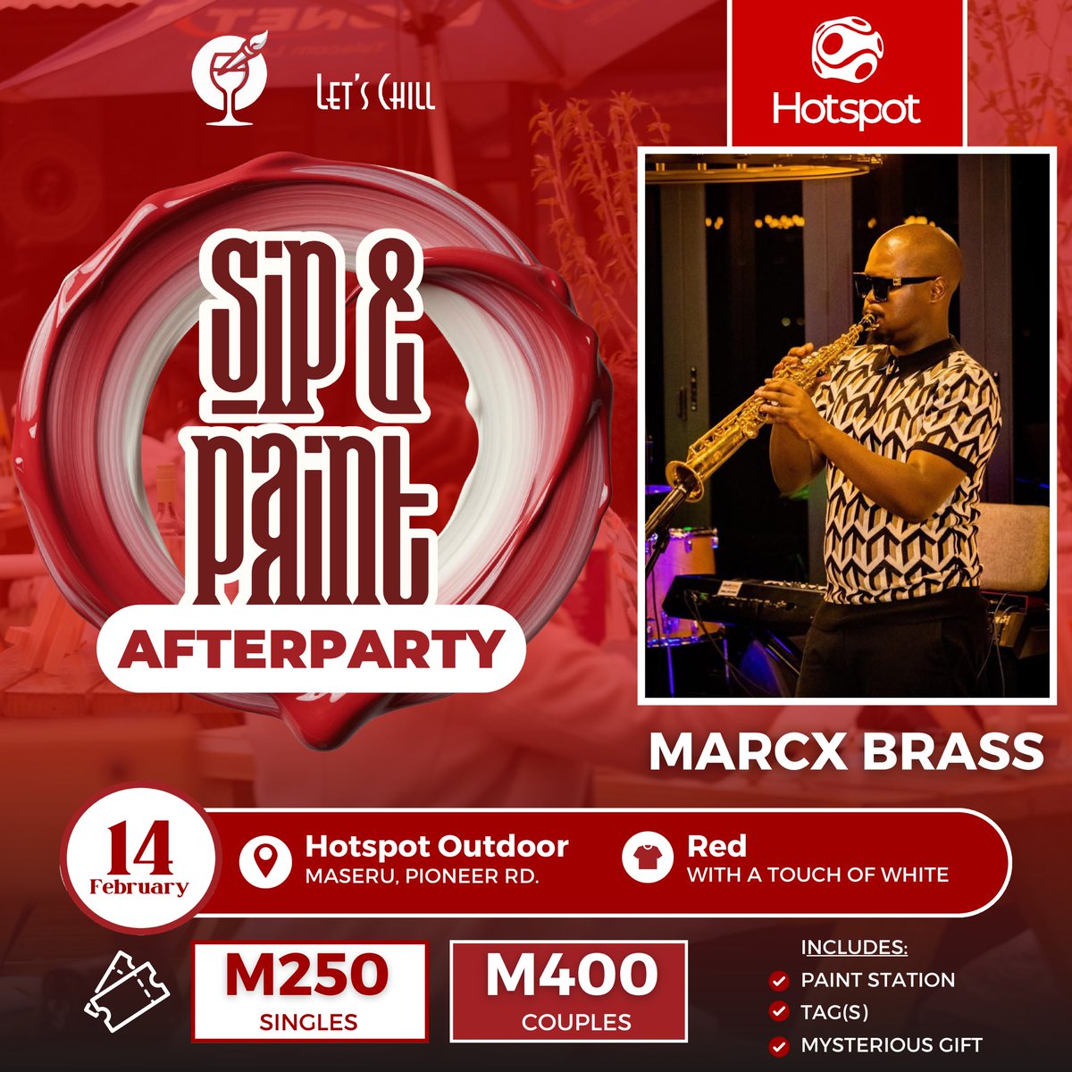 Sip &amp; Paint: Lovers &amp; Friends Edition is loading 🎨🥂

Whether you’re coming with your person, your people, or just your fine energy, this one’s for connection, creativity and romance.❤️✨🥰

Paint something cute. Sip something smooth. Enjoy the best music 🎷🎵🎹