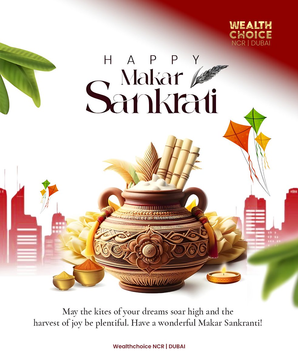 wealthchoice_'s tweet image. Team WealthChoice wishes you a prosperous Makar Sankranti.
May this new solar journey bring growth, stability, and abundance in every decision you make 🌞
#HappyMakarSankranti #WealthChoice #Prosperity #NewBeginnings #GrowthMindset