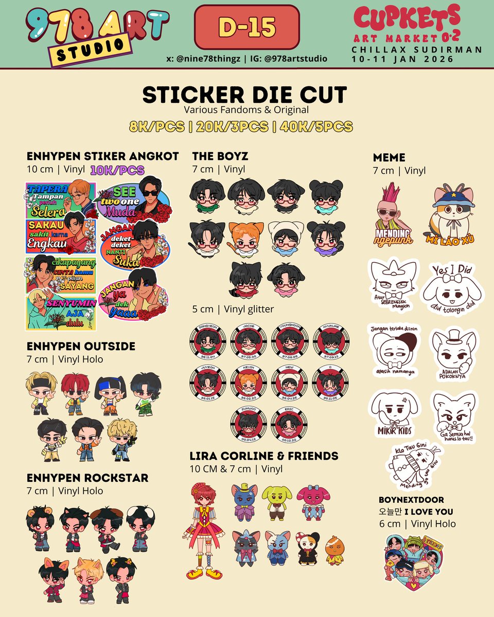 [𖹭 &amp; ⟳ appreciated!]
PO mail order for #cupkets after sale is open! 🎉

🗓️ : pre order 14-21 jan (mail order)

🛍 ENHYPEN, THE BOYZ, OC

🔗 info link below 👇🏼

#CUPKETS #ENHYPEN #THEBOYZ
