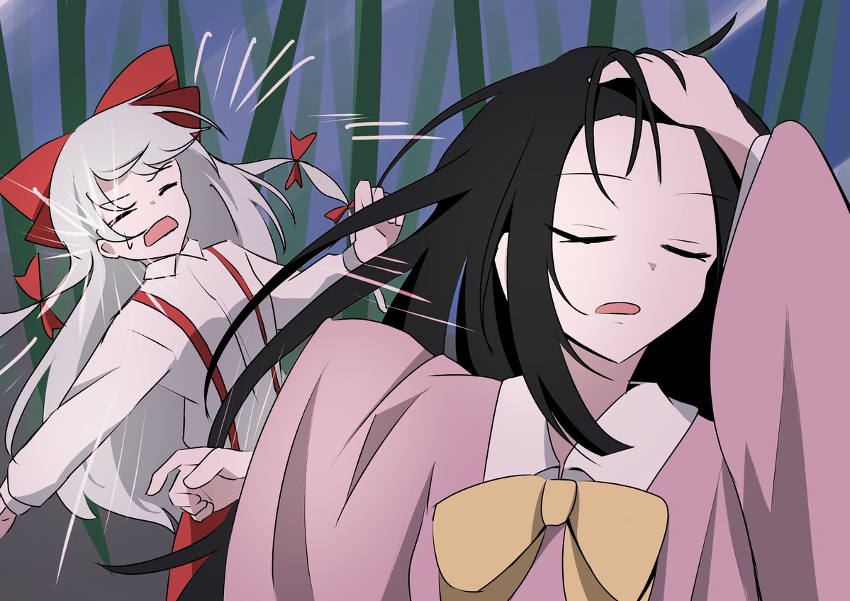 AzumaYoriko's tweet image. 迷いの竹林の殺し合い(呪術パロ)