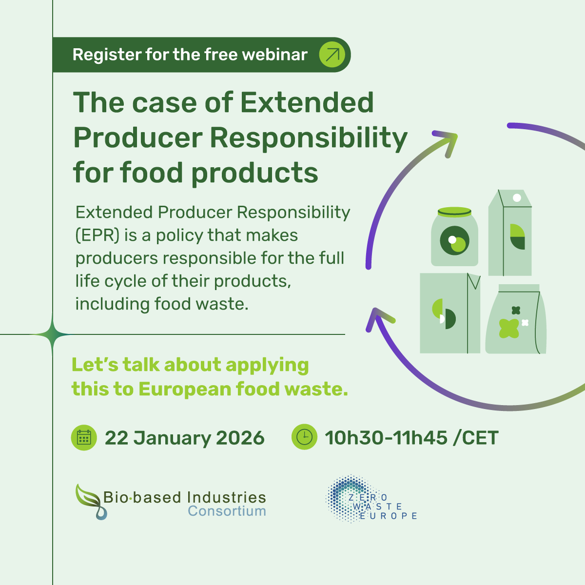 biconsortium's tweet image. Europeans create an average of 130kg of food waste per year. Despite EU regulations, &amp;gt; 75% ends up in landfills. Let's get food producers more involved in preventing it. 

🧑‍💻👩‍💻Join us for this FREE WEBINAR to discuss Extended Producer Responsibility: zerowasteeurope.eu/event/the-case…