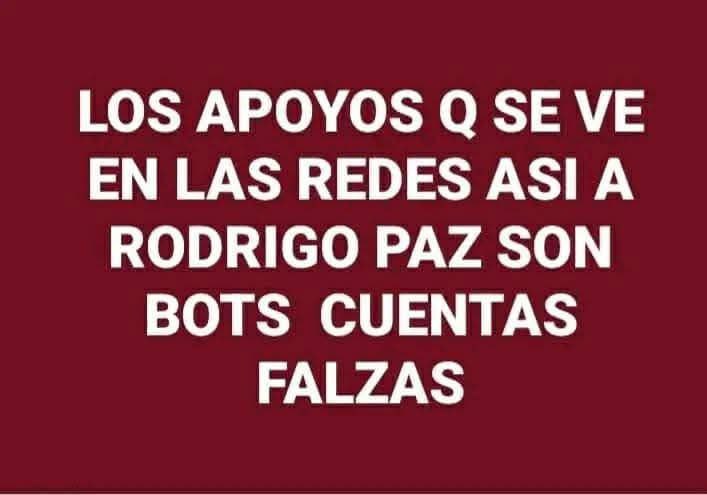 BoliviaLibreNow's tweet photo. Cuidado compaรฑeros Rodrigo Paz tiene mรกs de 32.000 cuentas falsas. Doria Medina tiene mรกs de 70.000 cuentas falsas apoyando sus decretos no caigamos en esas falsas opiniones robotizadas https://t.co/IpdvaVbeZM