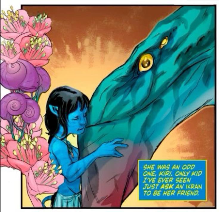 navis0l0's tweet image. all i could think about in the scene where kiri's ikran gets shot, is this panel - poor girl was so torn apart 🫩