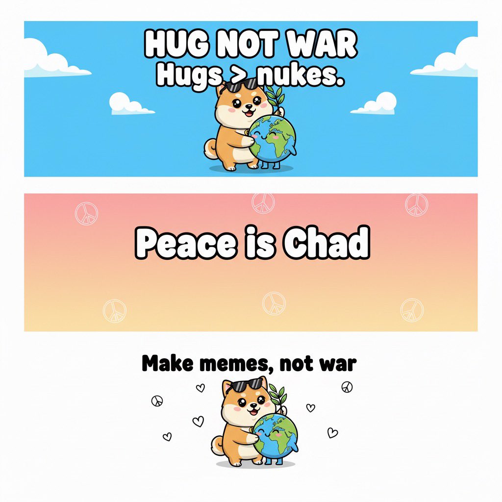 HugNotWar's tweet image. 