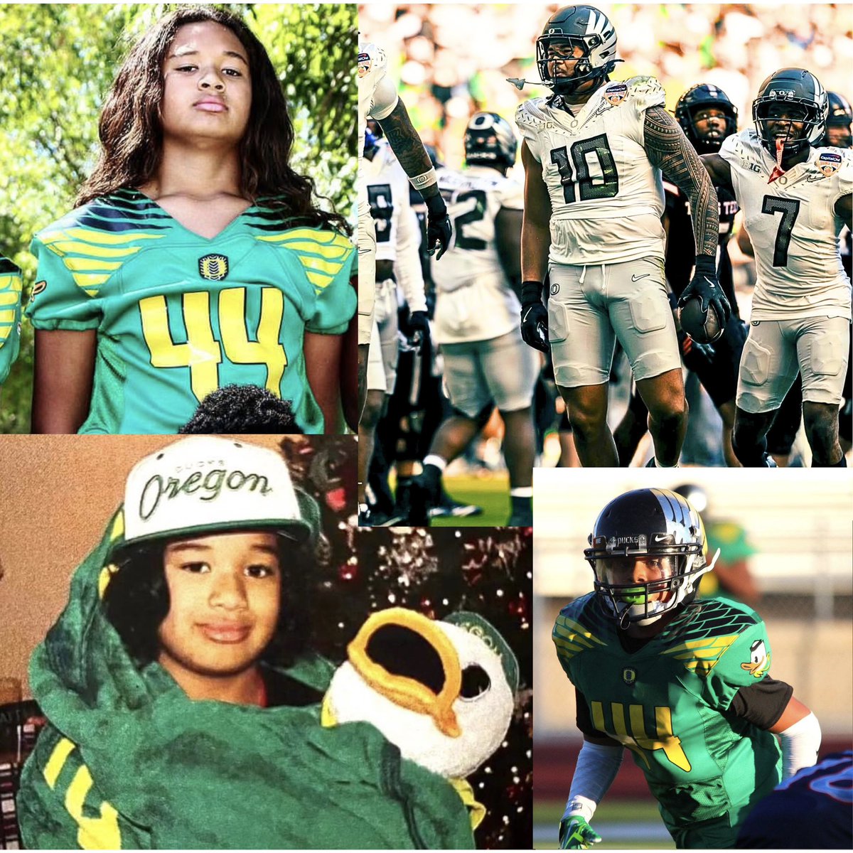 DUiagalelei's tweet image. Talking about a kid who is living out his childhood dream of always wanting to be a Duck 🦆🦆🦆

It’s like a Bryce Boettcher story but the only difference is Matayo aka Young Concrete grew up in Southern California instead of Eugene.