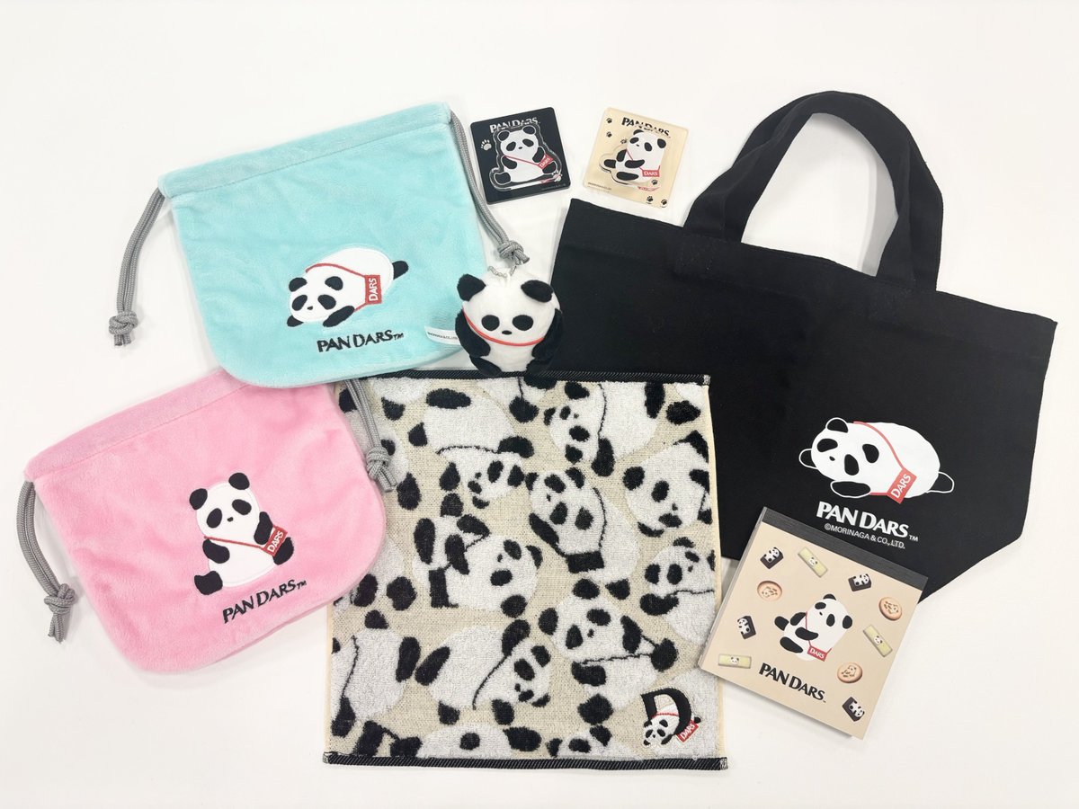 pandarsmorinaga's tweet image. パンダースはかわいいお菓子だけでなく
雑貨も発売中❤

新商品のハンカチも要チェックです👀👀

＃パンダース